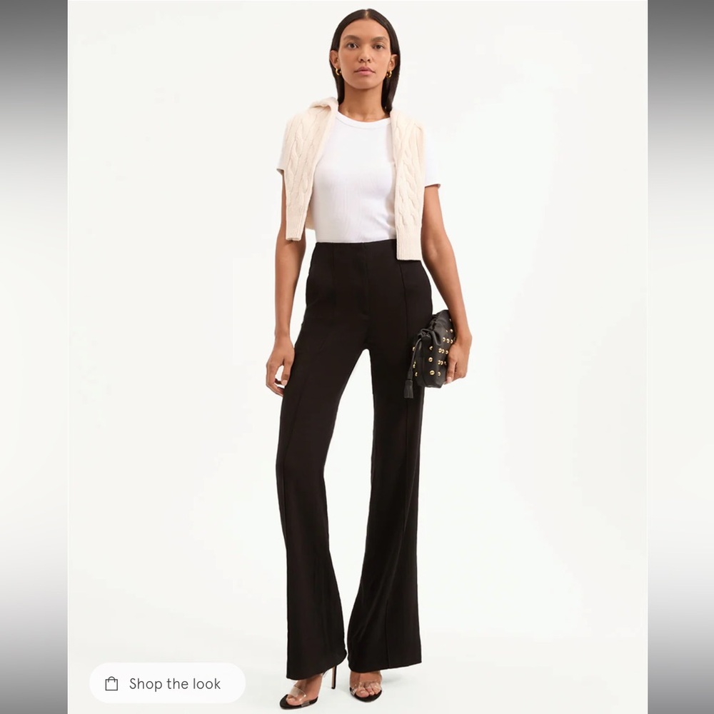 Veronica Beard Komi Stretch Linen Pant